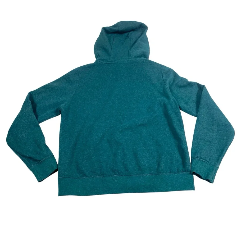 Nike‎ Essential Funnel Neck Fleece Pullover Hoodie Women MEDIUM Green Workout